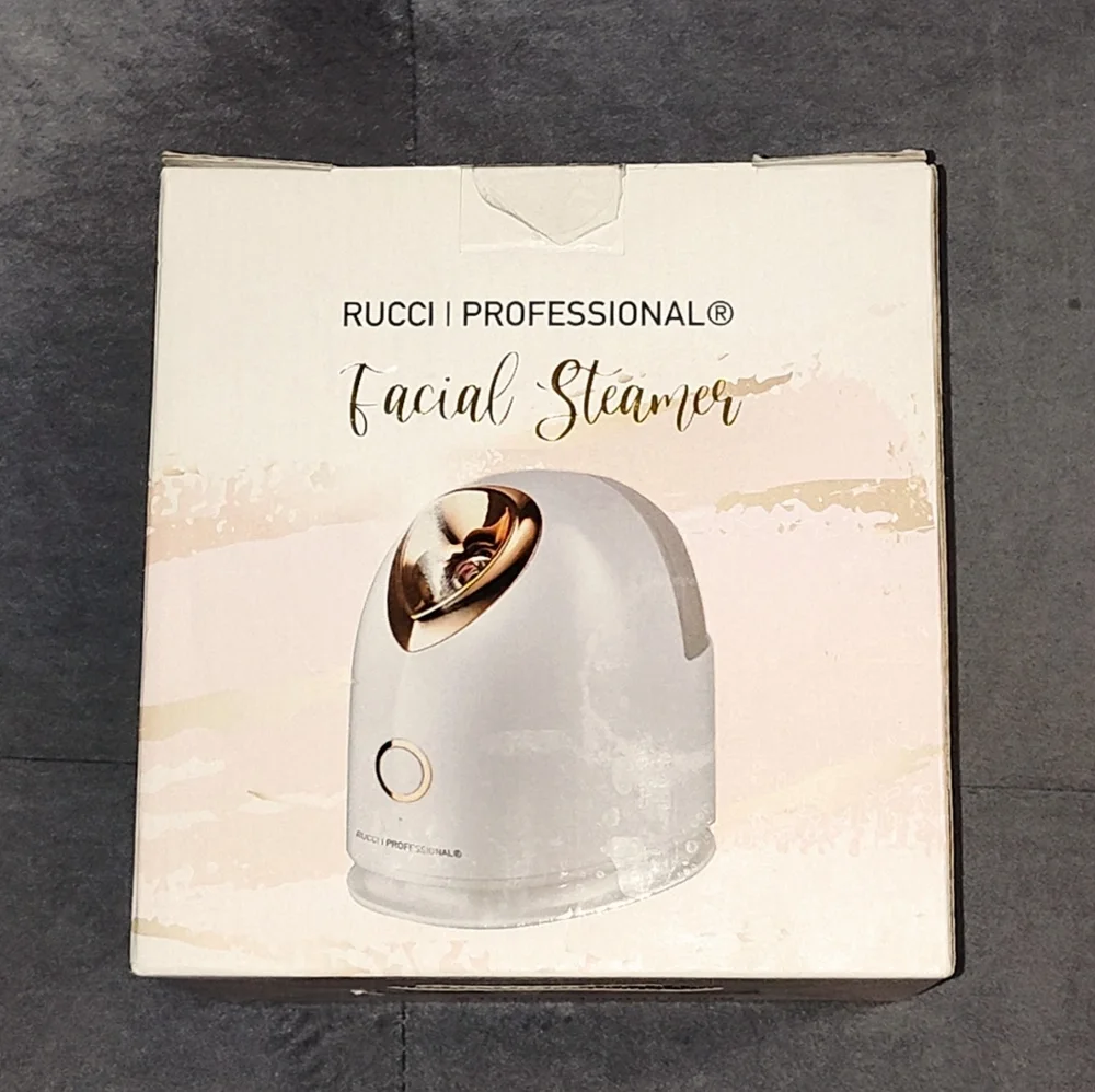 NEW RUCCI PROFESSIONAL FACIAL STEAMER WITH WATER TANK IN BOX FOR ALL SKIN TYPES
